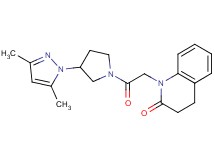 1-{2-[3-(3,5-dimethyl-1H-pyrazol-1-yl)pyrrolidin-1-yl]-2-oxoethyl}-3,4-dihydroquinolin-2(1H)-one