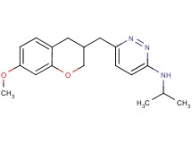 N-isopropyl-6-[(7-methoxy-3,4-dihydro-2H-chromen-3-yl)methyl]pyridazin-3-amine