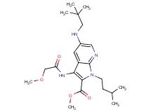 methyl 5-[(2,2-dimethylpropyl)amino]-3-[(methoxyacetyl)amino]-1-(3-methylbutyl)-1H-pyrrolo[2,3-b]pyridine-2-carboxylate