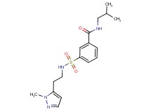 N-isobutyl-3-({[2-(1-methyl-1H-pyrazol-5-yl)ethyl]amino}sulfonyl)benzamide