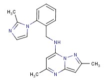 2,5-dimethyl-N-[2-(2-methyl-1H-imidazol-1-yl)benzyl]pyrazolo[1,5-a]pyrimidin-7-amine