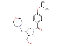 [(3R*,4R*)-1-(4-isopropoxybenzoyl)-4-(morpholin-4-ylmethyl)pyrrolidin-3-yl]methanol