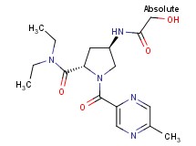 (4R)-N,N-diethyl-4-(glycoloylamino)-1-[(5-methylpyrazin-2-yl)carbonyl]-L-prolinamide
