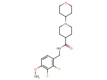 N-(2,3-difluoro-4-methoxybenzyl)-1-(tetrahydro-2H-pyran-4-yl)piperidine-4-carboxamide