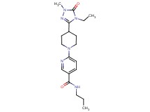 6-[4-(4-ethyl-1-methyl-5-oxo-4,5-dihydro-1H-1,2,4-triazol-3-yl)piperidin-1-yl]-N-propylnicotinamide