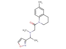 (1-isoxazol-3-ylethyl)methyl[2-(6-methyl-3,4-dihydroquinolin-1(2H)-yl)-2-oxoethyl]amine