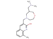 3-({6-[(dimethylamino)methyl]-1,4-oxazepan-4-yl}methyl)-8-methylquinolin-2-ol