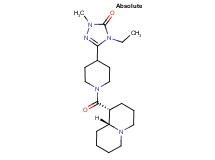 4-ethyl-2-methyl-5-{1-[(1R,9aR)-octahydro-2H-quinolizin-1-ylcarbonyl]piperidin-4-yl}-2,4-dihydro-3H-1,2,4-triazol-3-one