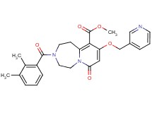 methyl 3-(2,3-dimethylbenzoyl)-7-oxo-9-(3-pyridinylmethoxy)-1,2,3,4,5,7-hexahydropyrido[1,2-d][1,4]diazepine-10-carboxylate