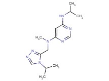 N'-isopropyl-N-[(4-isopropyl-4H-1,2,4-triazol-3-yl)methyl]-N-methylpyrimidine-4,6-diamine