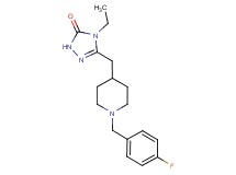 4-ethyl-5-{[1-(4-fluorobenzyl)-4-piperidinyl]methyl}-2,4-dihydro-3H-1,2,4-triazol-3-one