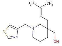 [3-(3-methyl-2-buten-1-yl)-1-(1,3-thiazol-4-ylmethyl)-3-piperidinyl]methanol
