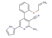 4-[2-(allyloxy)phenyl]-2-amino-6-(1H-pyrrol-2-yl)nicotinonitrile