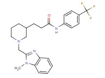 3-{1-[(1-methyl-1H-benzimidazol-2-yl)methyl]-3-piperidinyl}-N-[4-(trifluoromethyl)phenyl]propanamide