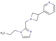 3-{1-[(1-propyl-1H-imidazol-2-yl)methyl]-3-azetidinyl}pyridine