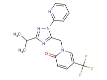 1-[(3-isopropyl-1-pyridin-2-yl-1H-1,2,4-triazol-5-yl)methyl]-5-(trifluoromethyl)pyridin-2(1H)-one