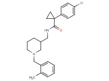 1-(4-chlorophenyl)-N-{[1-(2-methylbenzyl)-3-piperidinyl]methyl}cyclopropanecarboxamide