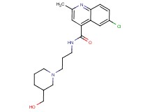 6-chloro-N-{3-[3-(hydroxymethyl)piperidin-1-yl]propyl}-2-methylquinoline-4-carboxamide