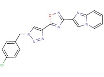 2-{5-[1-(4-chlorobenzyl)-1H-1,2,3-triazol-4-yl]-1,2,4-oxadiazol-3-yl}imidazo[1,2-a]pyridine