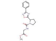 methyl N-{[2-(3-phenyl-1,2,4-oxadiazol-5-yl)-1-pyrrolidinyl]carbonyl}glycinate