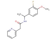 N-[1-(3-fluoro-4-methoxyphenyl)ethyl]-2-pyridin-2-ylacetamide