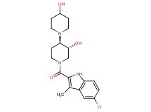 (3'R*,4'R*)-1'-[(5-chloro-3-methyl-1H-indol-2-yl)carbonyl]-1,4'-bipiperidine-3',4-diol