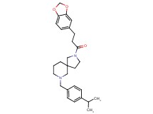 2-[3-(1,3-benzodioxol-5-yl)propanoyl]-7-(4-isopropylbenzyl)-2,7-diazaspiro[4.5]decane