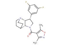 (3R*,3aR*,7aR*)-3-(3,5-difluorophenyl)-1-[(3,5-dimethylisoxazol-4-yl)carbonyl]octahydro-4,7-ethanopyrrolo[3,2-b]pyridine