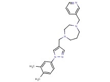 1-{[1-(3,4-dimethylphenyl)-1H-pyrazol-4-yl]methyl}-4-(pyridin-3-ylmethyl)-1,4-diazepane