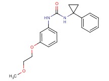 N-[3-(2-methoxyethoxy)phenyl]-N'-(1-phenylcyclopropyl)urea