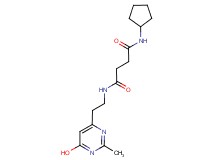 N-cyclopentyl-N'-[2-(6-hydroxy-2-methylpyrimidin-4-yl)ethyl]succinamide