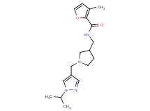 N-({1-[(1-isopropyl-1H-pyrazol-4-yl)methyl]pyrrolidin-3-yl}methyl)-3-methyl-2-furamide