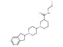 1'-(2,3-dihydro-1H-inden-2-yl)-N-(2-fluoroethyl)-1,4'-bipiperidine-3-carboxamide