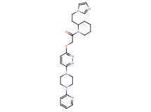 3-(2-{2-[2-(1H-imidazol-1-yl)ethyl]-1-piperidinyl}-2-oxoethoxy)-6-[4-(2-pyridinyl)-1-piperazinyl]pyridazine