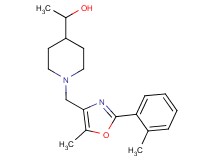 1-(1-{[5-methyl-2-(2-methylphenyl)-1,3-oxazol-4-yl]methyl}piperidin-4-yl)ethanol