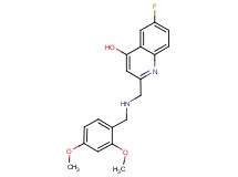 2-{[(2,4-dimethoxybenzyl)amino]methyl}-6-fluoroquinolin-4-ol