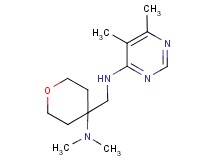 N-{[4-(dimethylamino)tetrahydro-2H-pyran-4-yl]methyl}-5,6-dimethylpyrimidin-4-amine