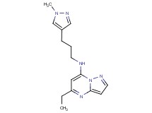 5-ethyl-N-[3-(1-methyl-1H-pyrazol-4-yl)propyl]pyrazolo[1,5-a]pyrimidin-7-amine