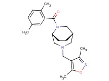 (1S*,5R*)-6-(2,5-dimethylbenzoyl)-3-[(3,5-dimethyl-4-isoxazolyl)methyl]-3,6-diazabicyclo[3.2.2]nonane
