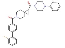 6-[(2'-fluoro-4-biphenylyl)carbonyl]-1-[(4-phenyl-1-piperazinyl)carbonyl]-6-azaspiro[2.5]octane