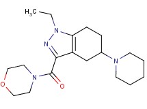 1-ethyl-3-(4-morpholinylcarbonyl)-5-(1-piperidinyl)-4,5,6,7-tetrahydro-1H-indazole
