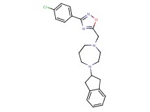 1-{[3-(4-chlorophenyl)-1,2,4-oxadiazol-5-yl]methyl}-4-(2,3-dihydro-1H-inden-2-yl)-1,4-diazepane