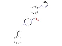 1-[(2E)-3-phenylprop-2-en-1-yl]-4-[3-(1H-pyrazol-1-yl)benzoyl]piperazine