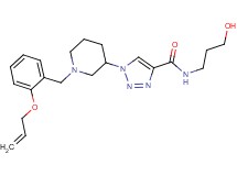 1-{1-[2-(allyloxy)benzyl]-3-piperidinyl}-N-(3-hydroxypropyl)-1H-1,2,3-triazole-4-carboxamide