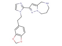 2-{1-[2-(1,3-benzodioxol-5-yl)ethyl]-1H-imidazol-2-yl}-5,6,7,8-tetrahydro-4H-pyrazolo[1,5-a][1,4]diazepine dihydrochloride