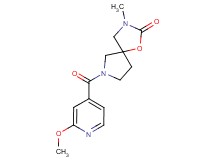 7-(2-methoxyisonicotinoyl)-3-methyl-1-oxa-3,7-diazaspiro[4.4]nonan-2-one