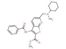 methyl 3-(benzoylamino)-6-{[cyclohexyl(methyl)amino]methyl}thieno[2,3-b]pyridine-2-carboxylate