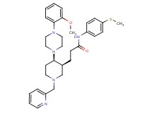 3-[(3S*,4R*)-4-[4-(2-methoxyphenyl)-1-piperazinyl]-1-(2-pyridinylmethyl)-3-piperidinyl]-N-[4-(methylthio)phenyl]propanamide