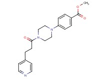 methyl 4-{4-[3-(4-pyridinyl)propanoyl]-1-piperazinyl}benzoate