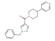 4-{1-[(1-benzyl-1H-pyrazol-4-yl)carbonyl]-4-piperidinyl}pyridine